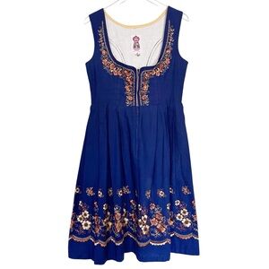 Vintage Salzburger Traditional Dirndl Dress Austria 46 MEASURES SMALLER